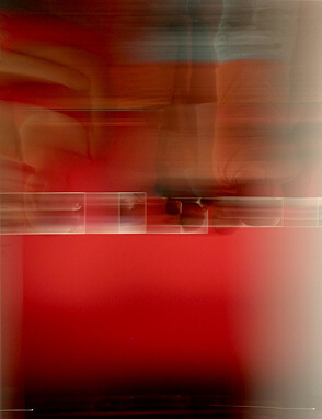 Abstract red light streaks